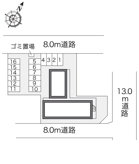 レオパレス錦町通り１０２間取図