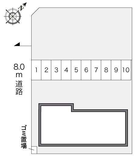 レオパレスＧＥＮＩＥ１０１間取図