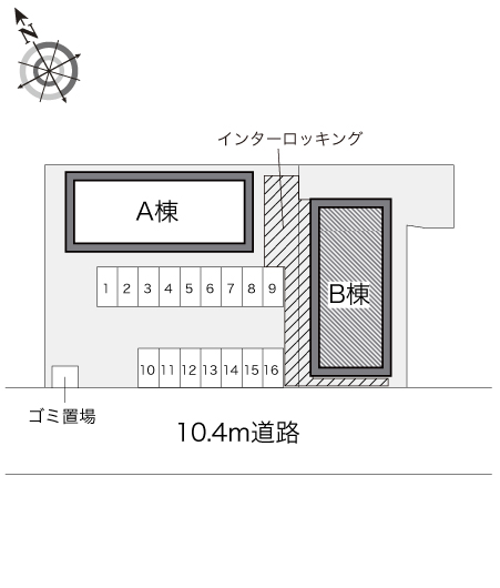 レオパレスｄｕｏ．Ｊ１０６間取図
