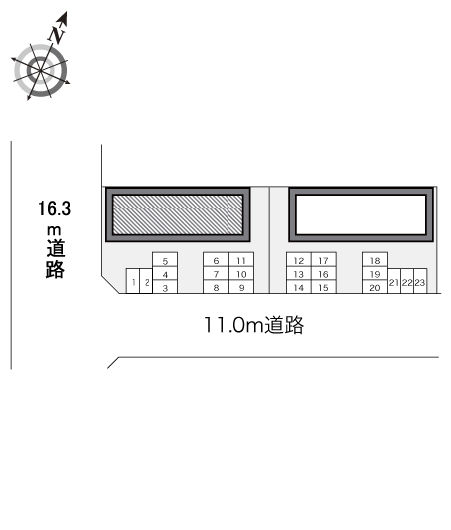 レオパレスドリームハイツⅡ１０４間取図