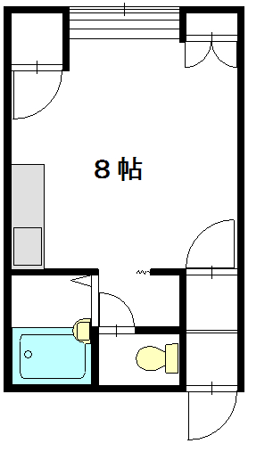 エミール旭町206間取図