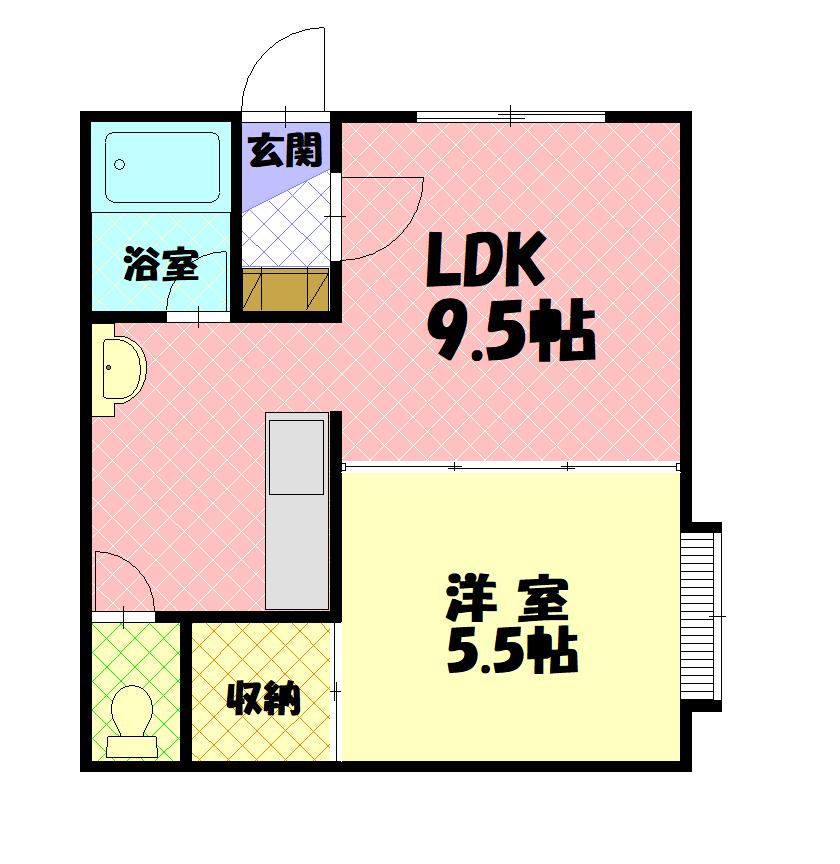 セピア２４102間取図