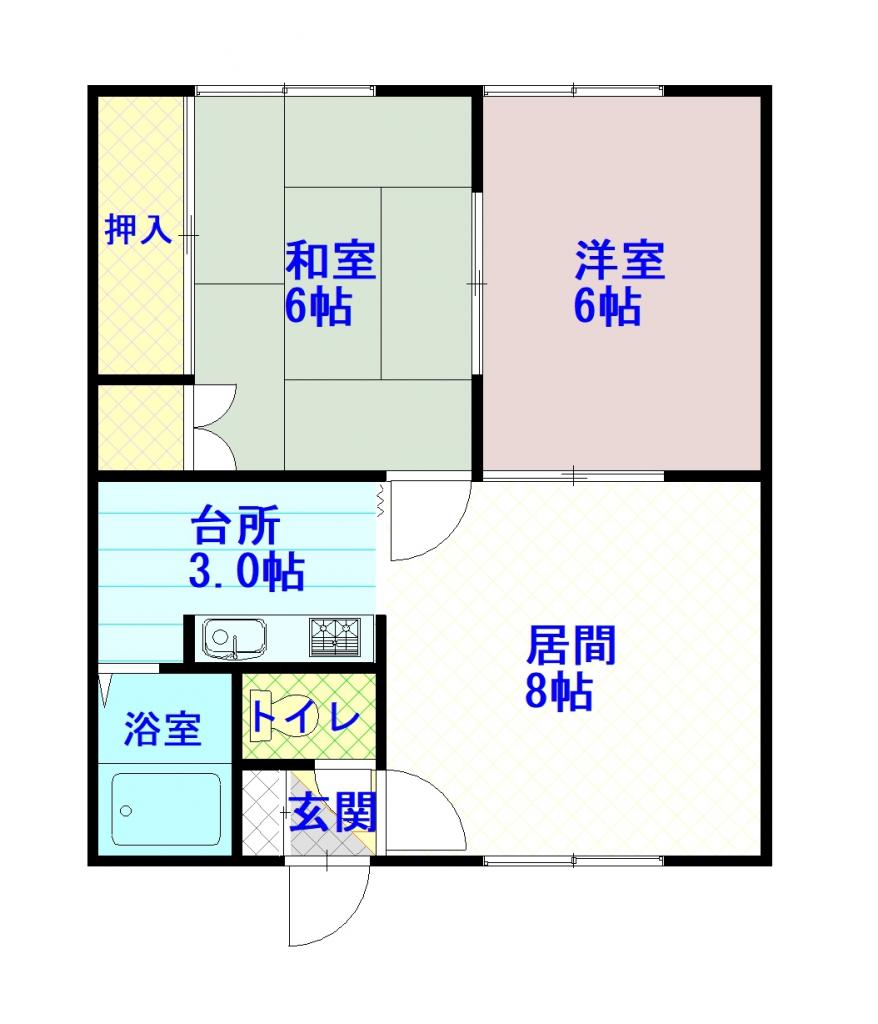 スマイル大雪203間取図