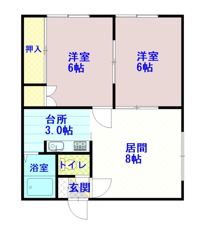 スマイル大雪201間取図