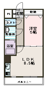 コートライベル407間取図