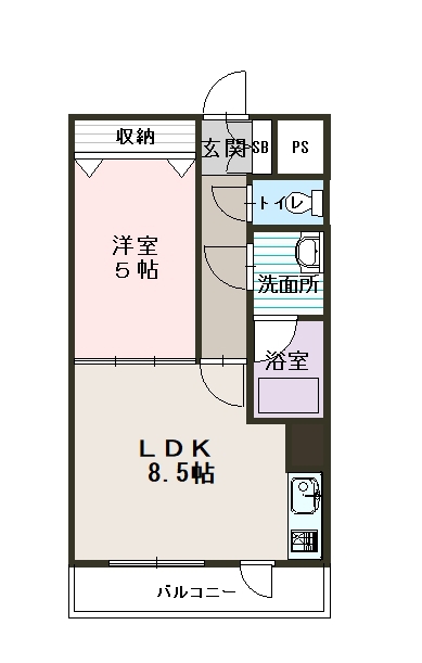 コートライベル106間取図