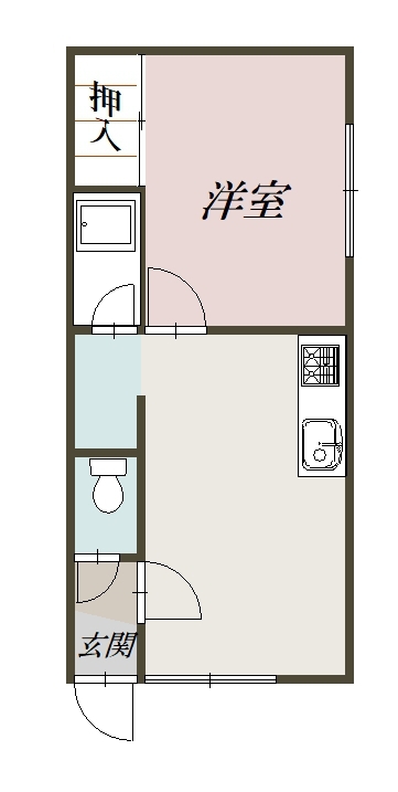 パレスリバージュ２０１間取図
