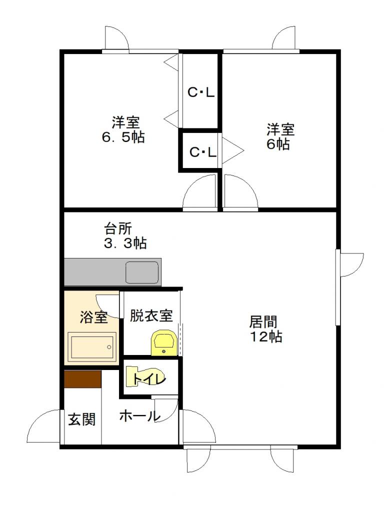 Ｃａｌｍｅ・Ｌａ　Ｍａｉｓｏｎ２103間取図