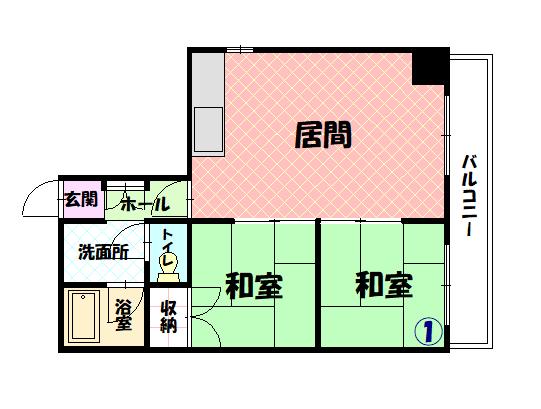 ウインザー８・８501間取図