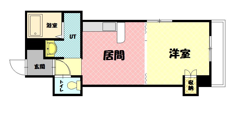 ニューフロンティア永山410間取図