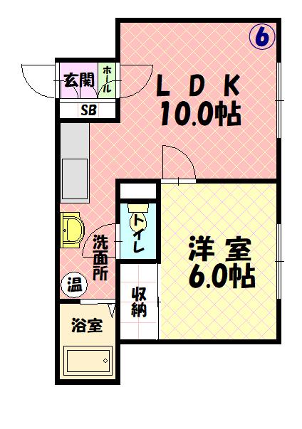 ハイツクォリティ206間取図