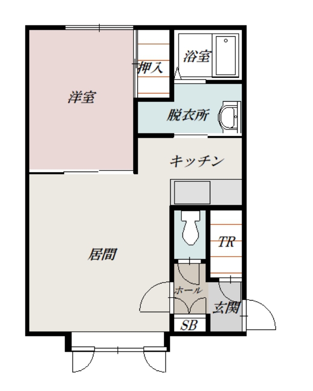 アーチⅡ105間取図