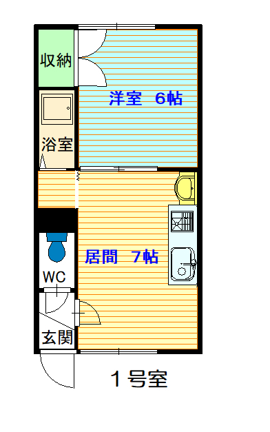 パレスサンタモニカ101間取図