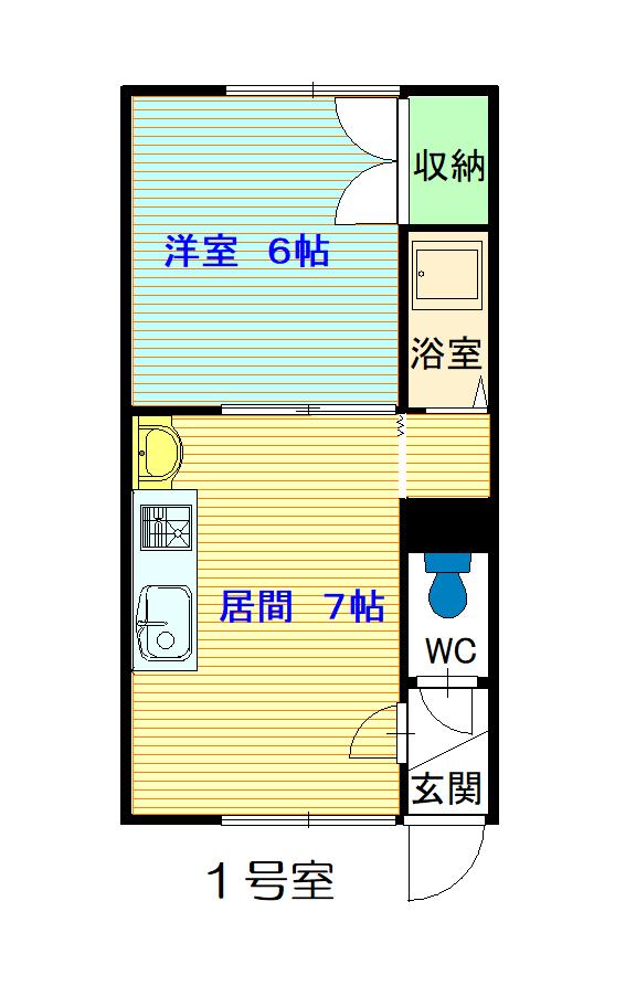パレスサンタモニカ202間取図