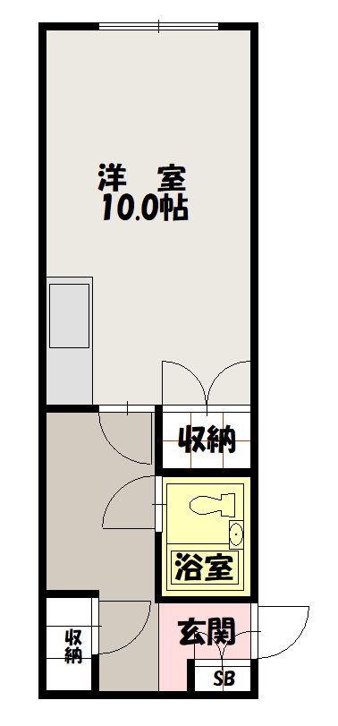 東８・２ホワイトハウス308間取図