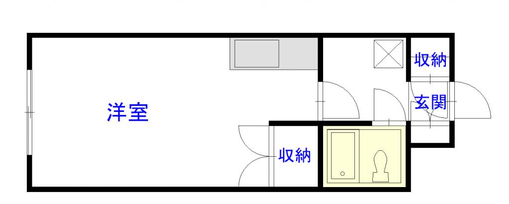 東８・２ホワイトハウス104間取図