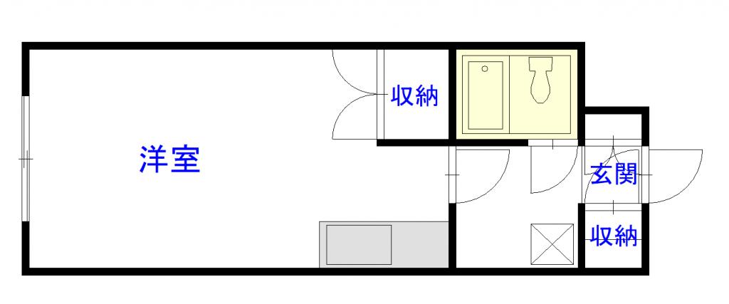 東８・２ホワイトハウス206間取図