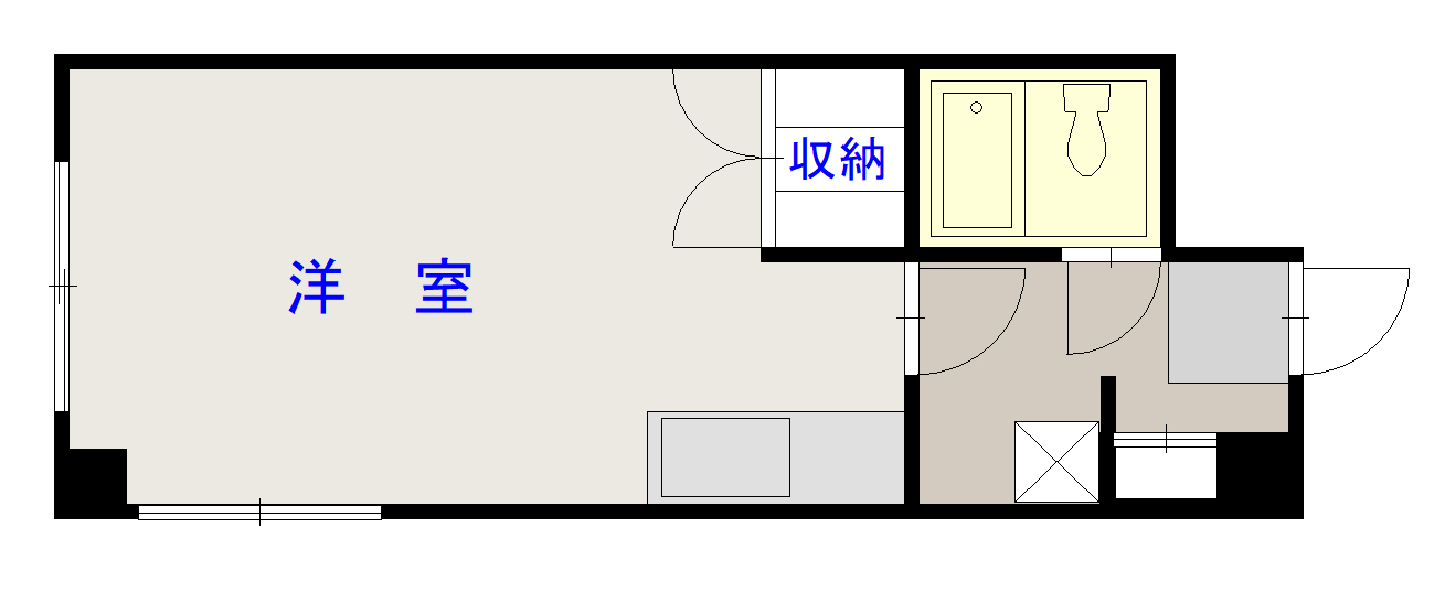 東８・２ホワイトハウス101間取図