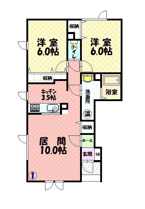 ステラ５２101間取図