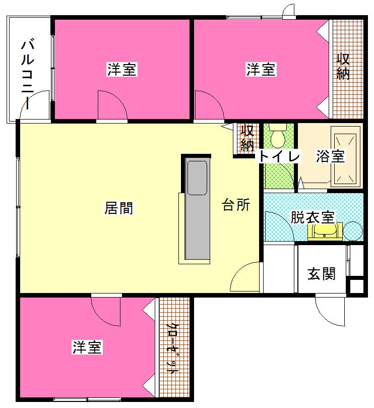 アルグレース豊岡301間取図