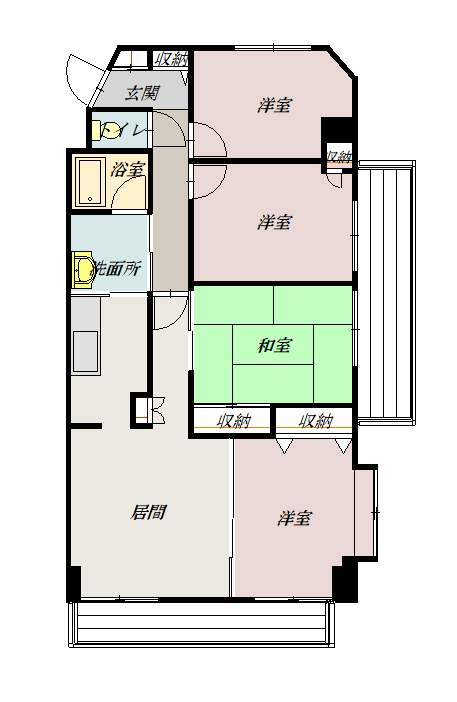 オークヒルズ２．６508間取図