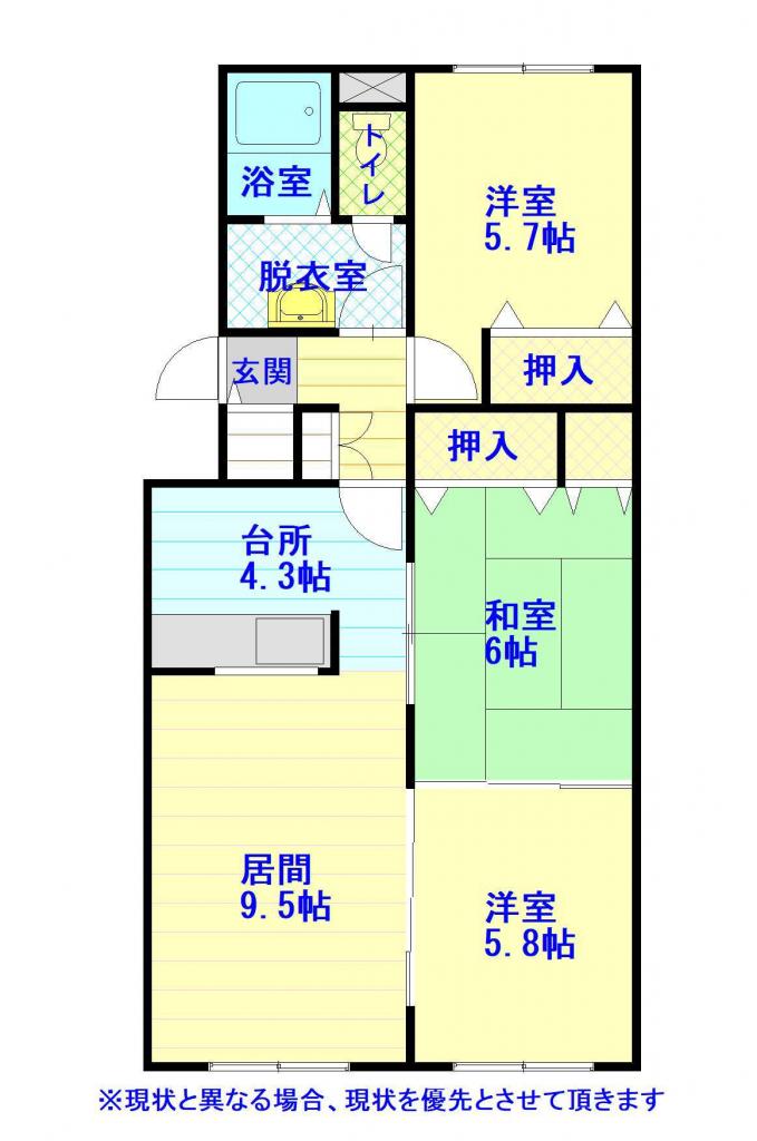 レジデンスすみのい403間取図