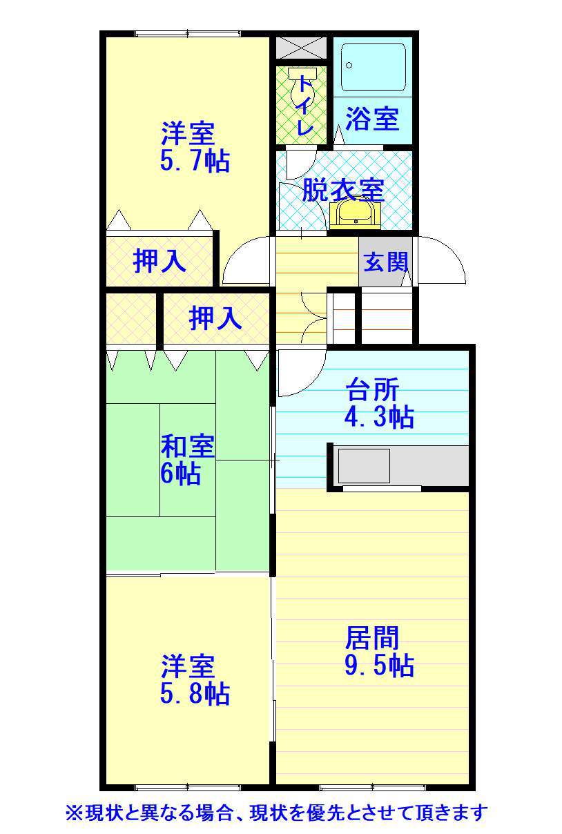 レジデンスすみのい405間取図