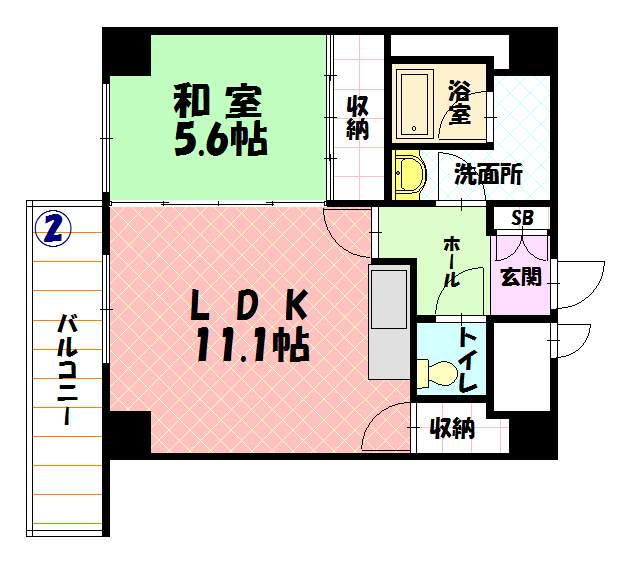 ユニベール702間取図