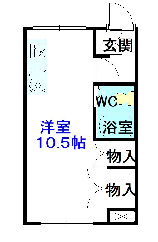 東堂ビル206間取図