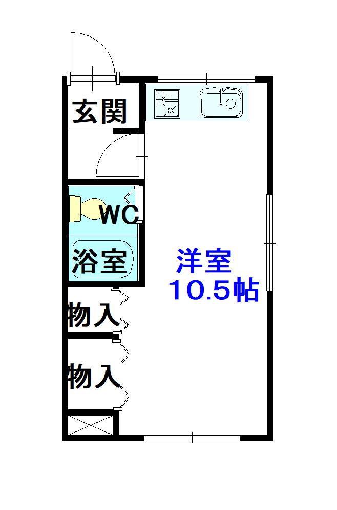 東堂ビル201間取図