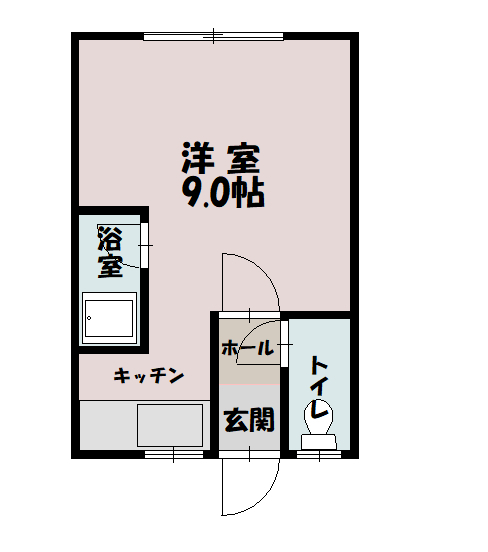 エルハイツF間取図