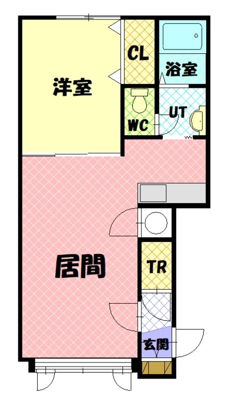 プレズィール豊岡Ｂ108間取図
