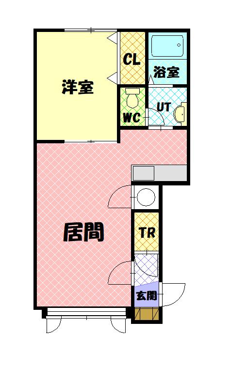 プレズィール豊岡Ｂ206間取図