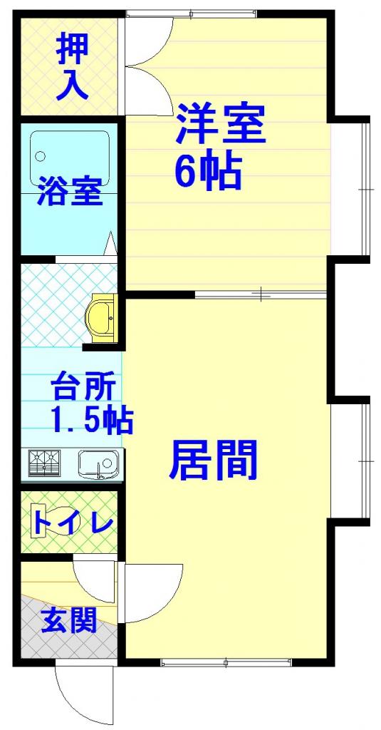 サンピステ201間取図