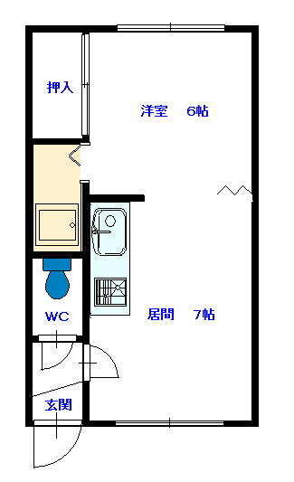ハイツ10条205間取図