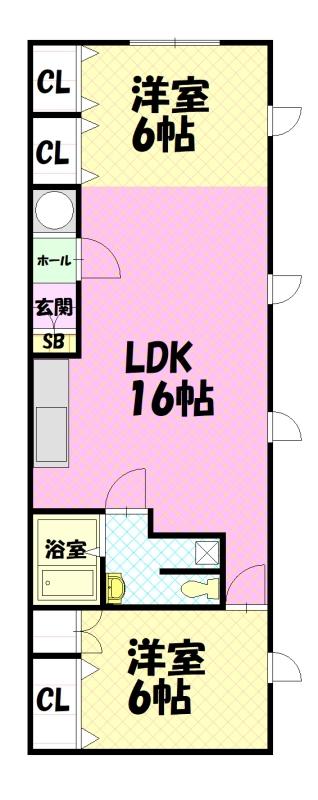 ガーデンハウスD間取図