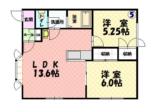 タウンズ９００１105間取図