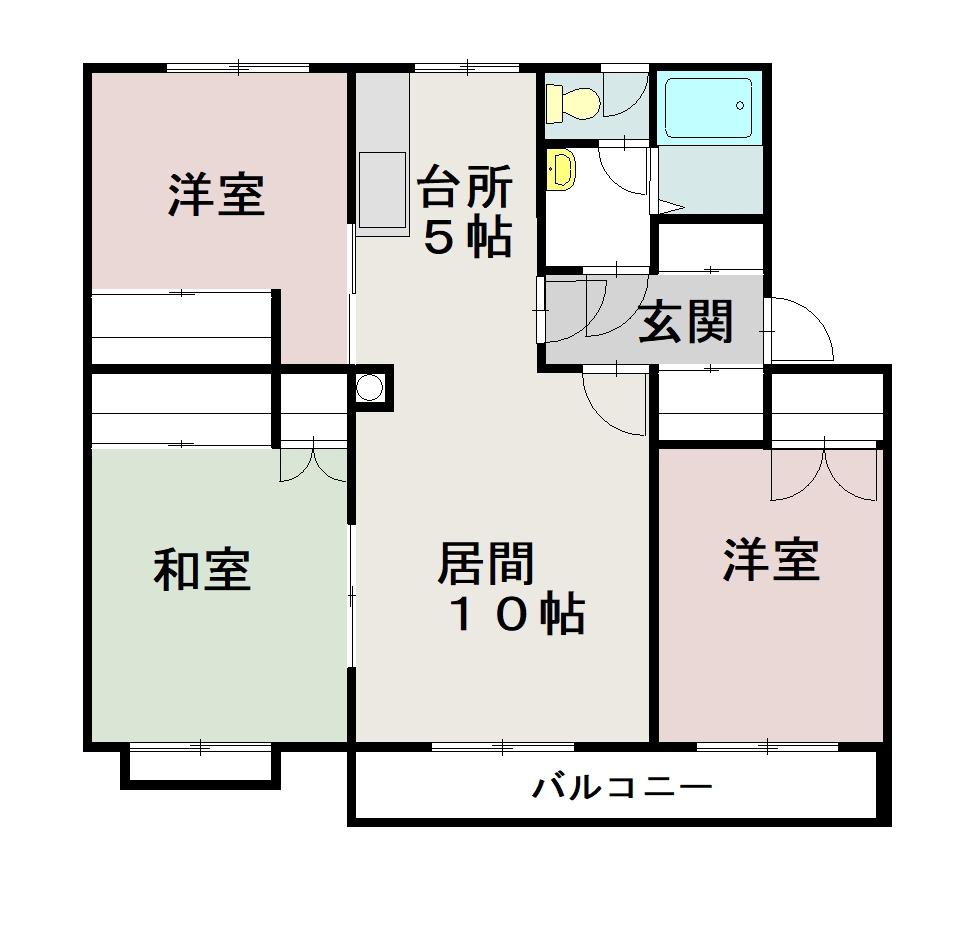 春光ユニバーサルマンション302間取図