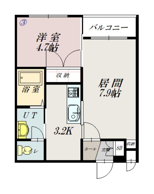 エスポアール３１０203間取図