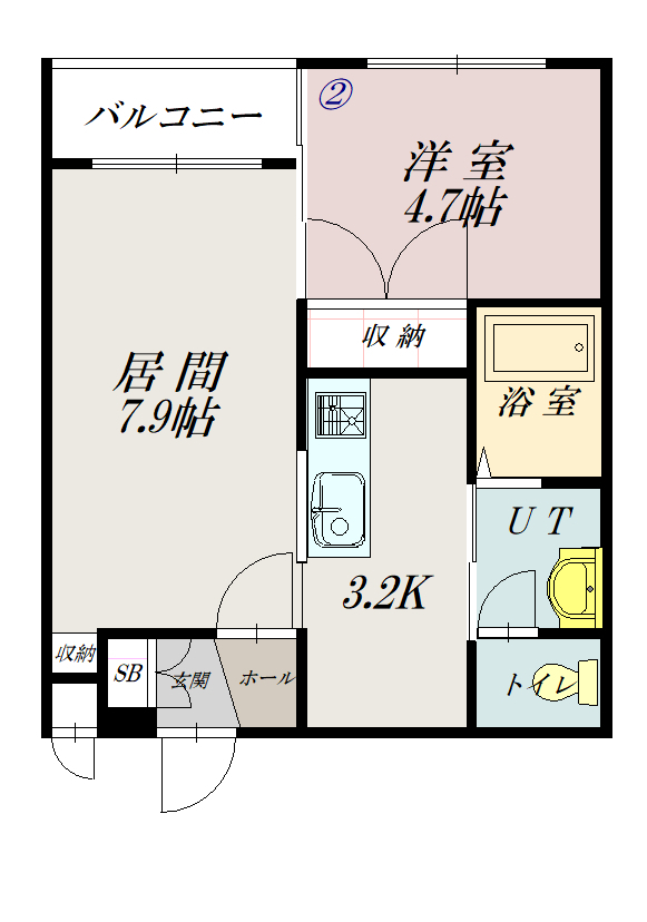エスポアール３１０402間取図