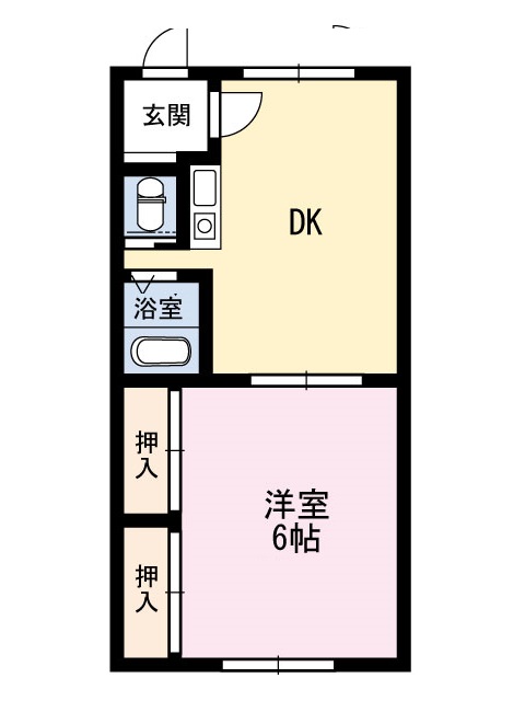 スクエア１２203間取図