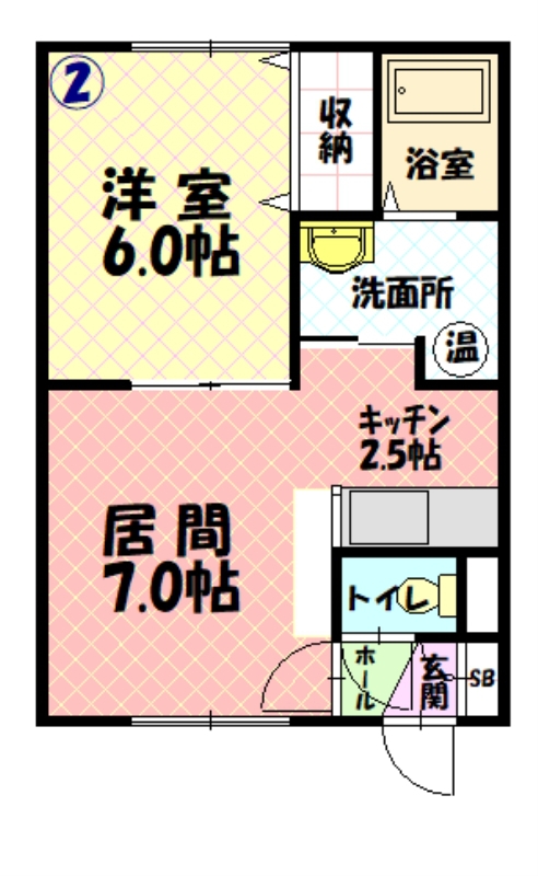 タウンハウス５・４102間取図
