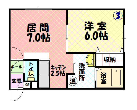タウンハウス５・４103間取図