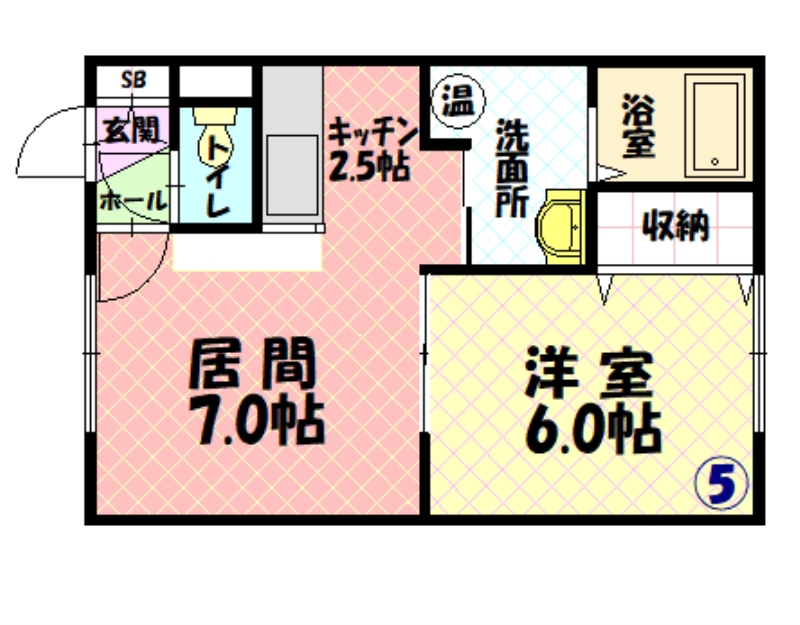 タウンハウス５・４105間取図