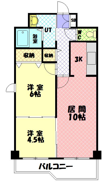 センチュリー旭川801間取図