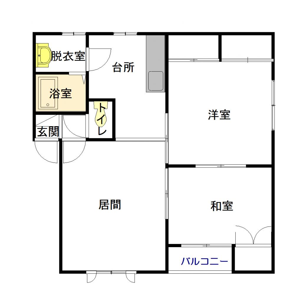 コスモスＡ201間取図