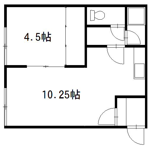 コーポ１２３G間取図