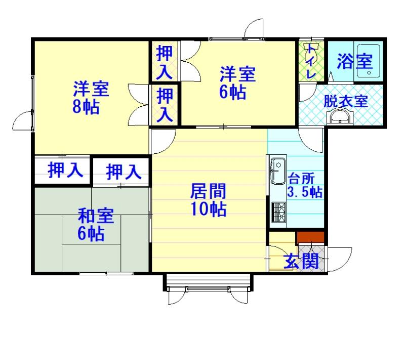 サンシャインロワール201間取図