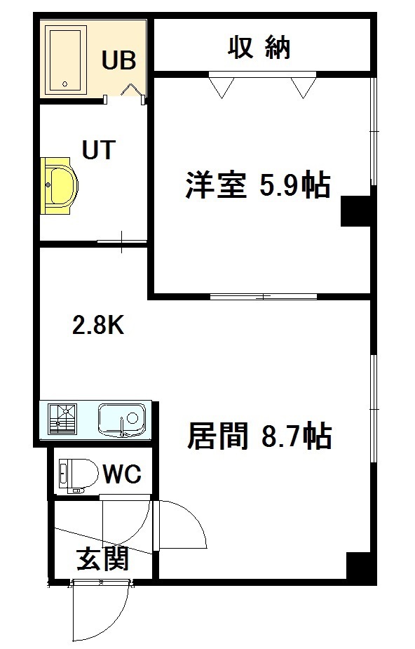 ＭＩＵＮＡ　ＢＬＤＧ103間取図