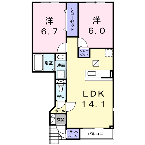 ドリームズ102間取図